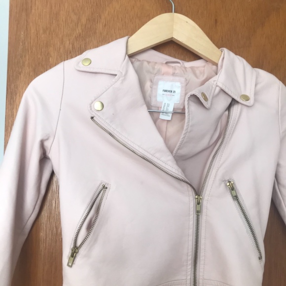 Girl’s Faux Leather Jacket - Picture 3 of 6